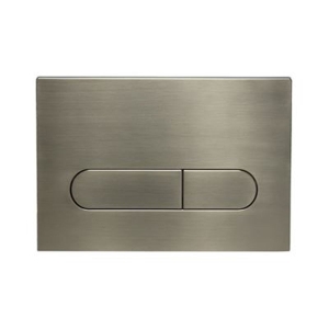 Push Plate for Pneumatic Cistern Brushed Nickel 236x152mm