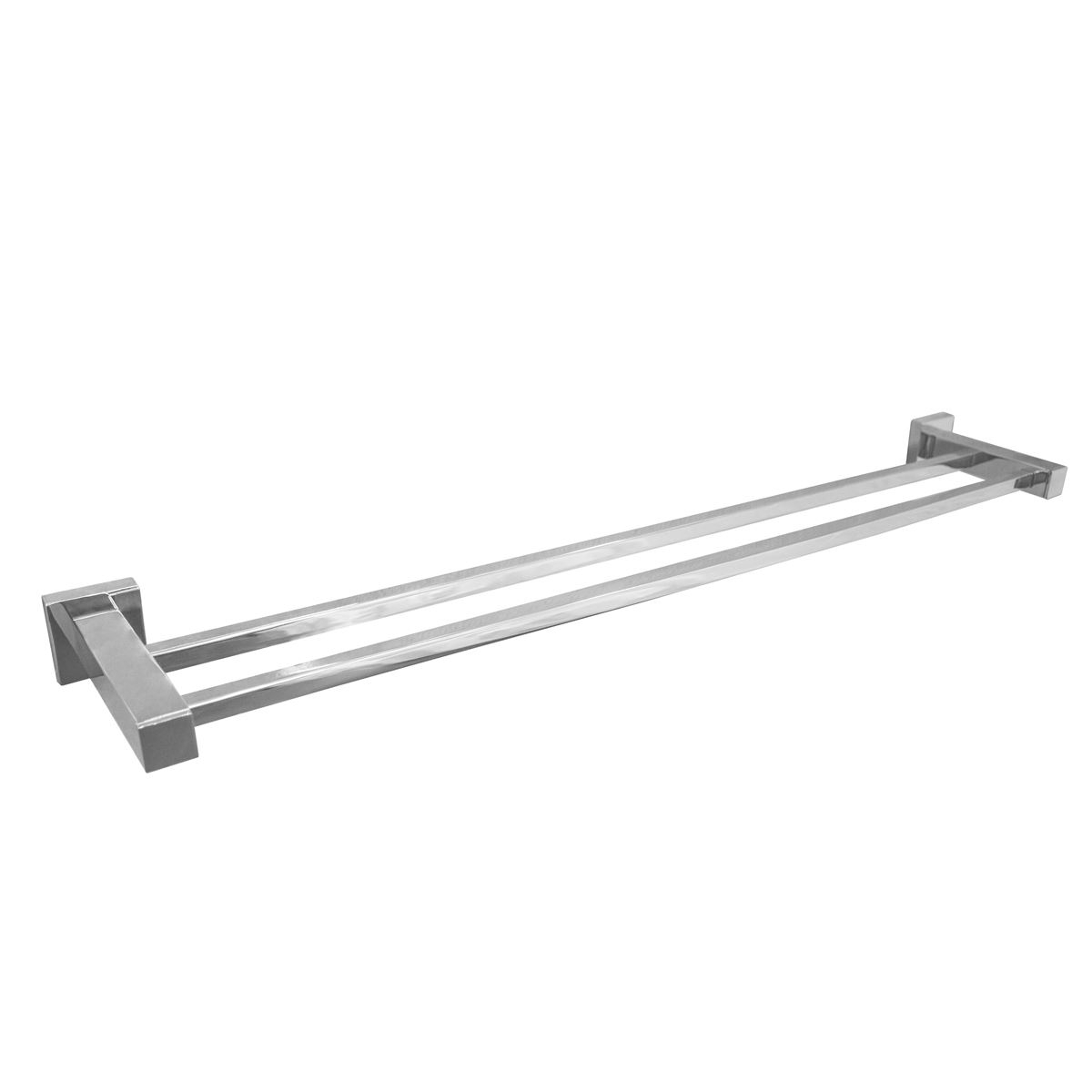 Chrome double towel rail outlet