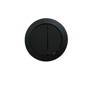 Wall Faced & Rimless Toilet Cistern Buttons Round Matte Black