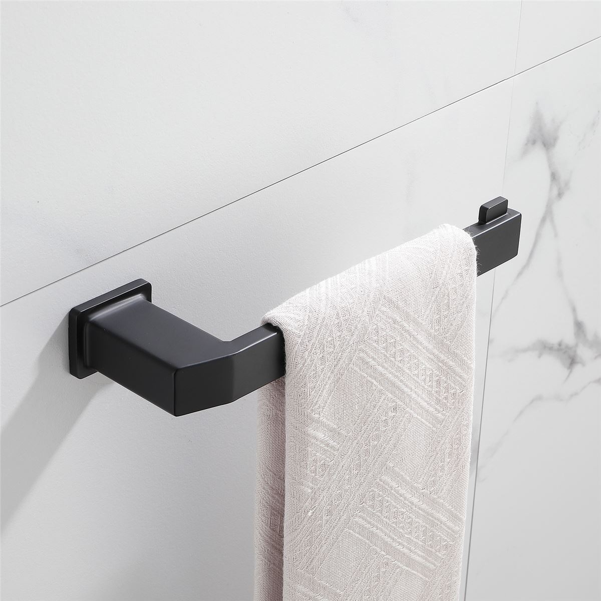Matte black hand towel rail online