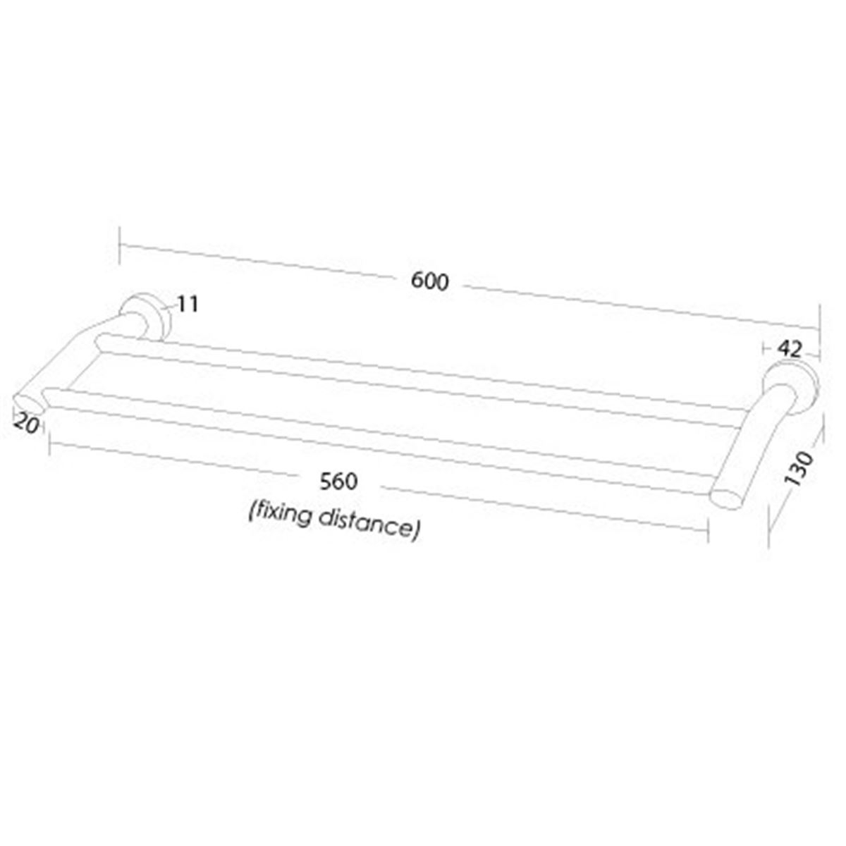 Towel rail height aus top