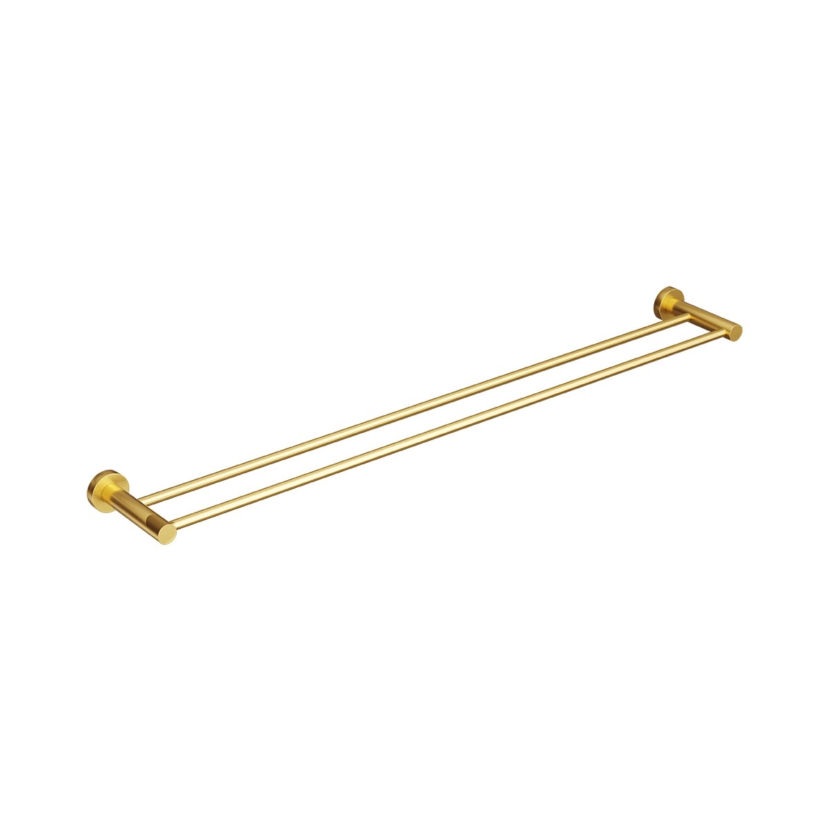 Brushed brass towel rail on sale